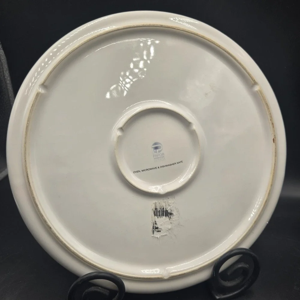 Fapor Portugal Pizza Dish + Four Seasons‎ Recipe Oven Microwave Dishwasher VTG